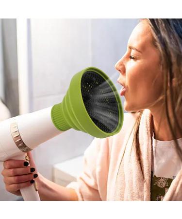 Huaxingda Blow Dryer Attachment | Foldable Silicone Hair Dryer Nozzle Heat Resistant | Soft Multifunctional Universal Hair Dryer Accessories for Hair Styling green - Buy Online on GoSupps.com