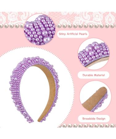 Beaded Faux Pearl Headband Set - Bridal Wedding Hair Accessories for Women - Buy Online on GoSupps.com