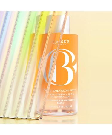 Clarks Botanicals 7-Acid Daily Glow Peel: AHA BHA Chemical Peel for Face Purify Pores Regenerate & Brighten Skin All Skin Types 4.2 Oz (Pack of 1) 4.2 Fl Oz (Pack of 1) - Buy Online on GoSupps.com