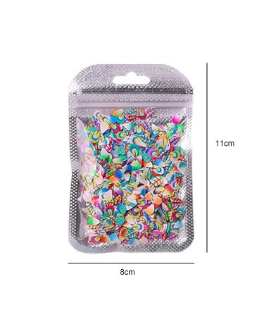 Academyus 1000Pcs Nail Art Slices Fruit Feather Shape Polymer Clay DIY Charms - Pink Medium - Buy Online on GoSupps.com