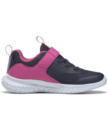 Reebok Girl's Rush Runner 4.0 Alt Sneakers - 1 UK Child - Vector Navy/True Pink/Lucid Lilac - Buy Online on GoSupps.com