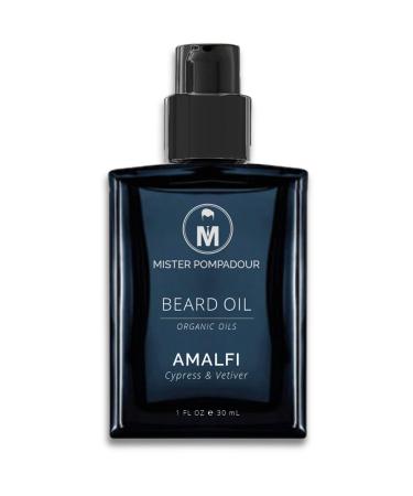 AMALFI Beard Oil - with Natural Certified Organic Oils to Soften and Condition Beards & Mustaches
