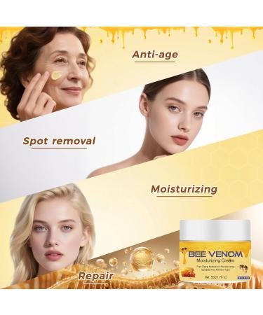 Bee Venom Skin Treatment Cream Upgrade Restoration Cream For All Skin Type (2 PCS) Advanced Firming & Wrinkle-Reducing - Buy Online on GoSupps.com