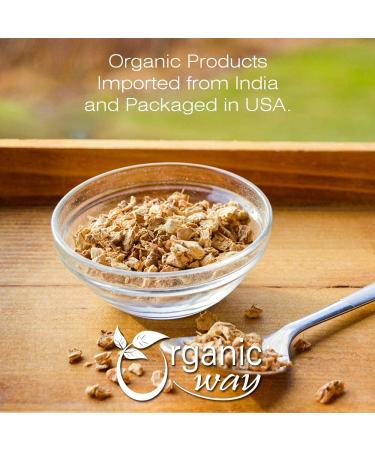 Organic Way Premium Dried Ginger Root Cut & Sifted - 4 oz | Organic, Kosher, Raw, Vegan, Non GMO, Gluten Free | USDA Certified | Origin India - Buy Online on GoSupps.com