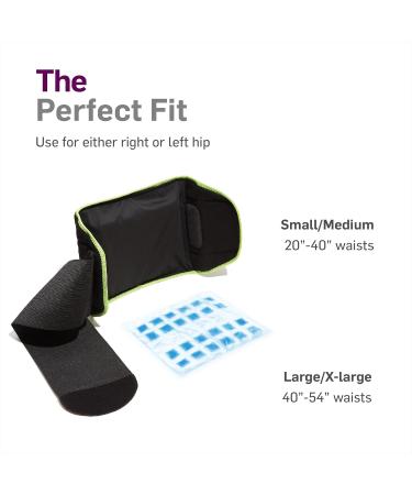NatraCure Hot/Cold Hip & Lower Back Pain Relief Wrap - Ideal for Lumbar Backache, Herniated Discs, Bursitis, Sciatica, Arthritis - Hip Replacement Recovery - Large/X-Large - Buy Online on GoSupps.com