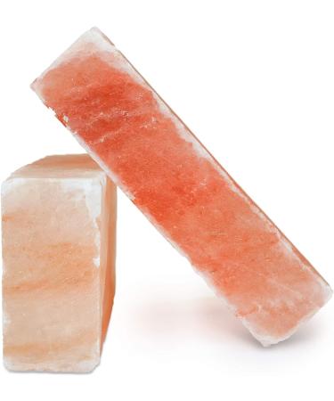 Himalayan Salt Block Cooking Tile - Ideal for Grilling, Serving, and Salt Wall Construction (8 x 4 x 2) - Buy Online on GoSupps.com
