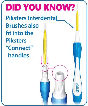 Piksters Interdental Brushes Size 1 Purple Handle - 10 Count Pack | Dental Cleaning Tool - Buy Online on GoSupps.com