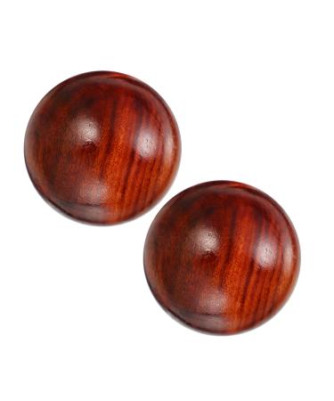 WOONEKY 2 pieces carve craftsmen desktop toy handheld massage devices ornament handicrafts hand exercise balls chinese stress balls stress balls for hand hand massager desktop