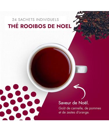 CAF S FOLLIET - Christmas Rooibos Tea - Superior Rooibos from South Africa - Cinnamon Apple Orange and Rose Flavors - Infusi - Buy Online on GoSupps.com