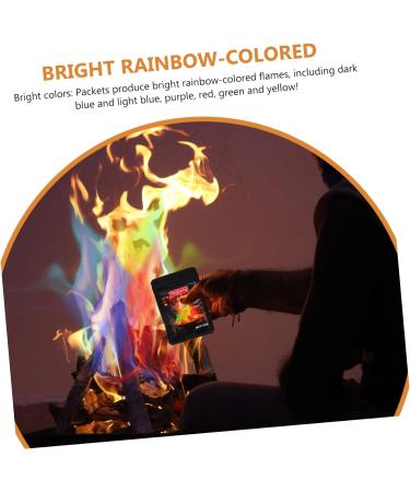 ADOCARN Outdoor Fireplace 3 Packs Campfire Powder Fire Bowl Outdoor Colorful Bonfire Color Fire Packets Party Supplies Beach - Buy Online on GoSupps.com