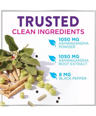 Ashwagandha Supplements 2100mg - Max Absorption with Black Pepper Extract Extra Strength Ashwagandha Capsules with 100% Plant Powder & Root Extract Non-GMO Bottled in USA - 60 Vegetarian Capsules 60 Count (Pack of 1) - Buy Online on GoSupps.com