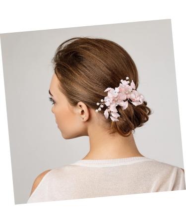 DOITOOL 1pc Mori Wedding Flower Handmade Comb Bridal Headdress Hair Comb for Wedding Floral Hair Accessories Crystal Bridal Hair Barrette Pearl Alloy Japanese and Korean Bride - Buy Online on GoSupps.com