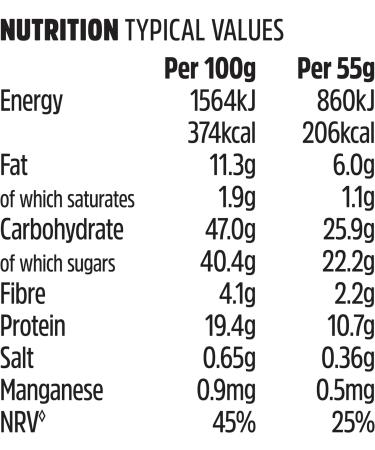 TREK Peanut Power High Protein Energy Bar - Plant Based - Gluten Free - Natural Ingredients - 55g x 36 bars Peanut Power single - Buy Online on GoSupps.com