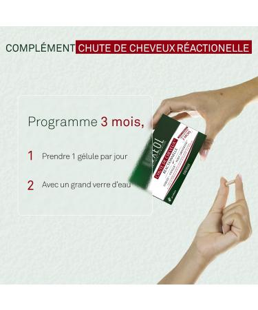 LUX OL - Chute De Cheveux R actionnelle - Aide Pr venir Chute De Cheveux Passag re - Stress Fatigue Post-Grossesse - Capillaire De Montpellier - Fabriqu En France - Programme 3 Mois - 90 G lules 3 mois G lules - Buy Online on GoSupps.com