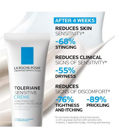 La Roche-Posay Face Moisturizer Toleriane Sensitive Face Cream with Niacinamide and Ceramides for Normal to Combination Skin Sensitive Skin Alcohol Free Fragrance Free 40mL ( Packaging May Vary ) CREAM Normal-Combination Skin - Buy Online on GoSupps.com
