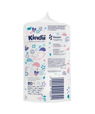 Kindii Pure Baby Pads - Soft 100% Cotton Large Square Pads for Sensitive Skin - 60 Pieces - Eco-Friendly Alternative to Wet Wipes - Buy Online on GoSupps.com