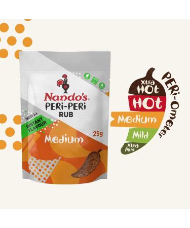Nando's Peri Peri Medium Seasoning Rub 25g - Buy Online on GoSupps.com