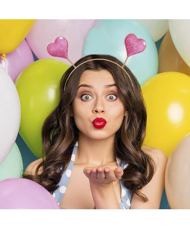 Boderier Glitter Heart Headband - Valentine's Day Costume Party Hair Accessory - Buy Online on GoSupps.com