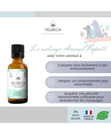 Velbecia - Dr Bach Flowers Cleanliness for Animals 50ml +1 FREE - ALCOHOL FREE - To avoid repetition errors markings - Buy Online on GoSupps.com