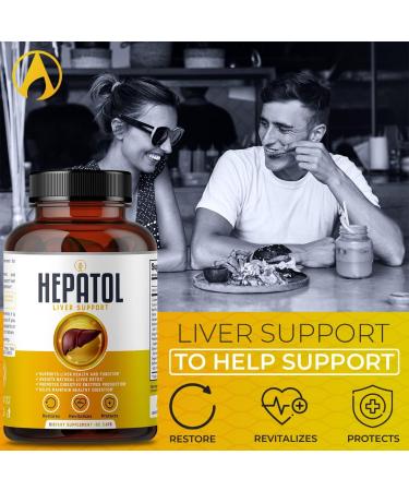 Hepatol Liver Cleanse Detox Supplement with Turmeric & L-Cysteine - 60 Ct for Liver Health & Digestion - Buy Online on GoSupps.com