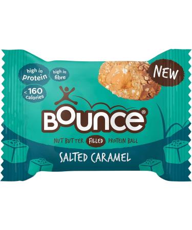 Bounce Protein Salted Caramel Balls Filled With A Nut Butter Centre 12 x 35g Individual Protein Balls - Buy Online on GoSupps.com