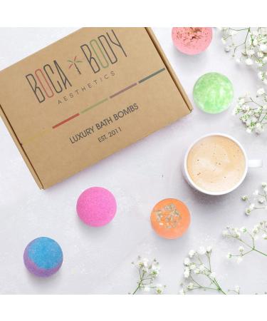 Boca Body Aesthetics Bath Bombs Gift Set - 12 USA Designed Fizzies with Shea & Cocoa Butter for Dry Skin Moisturize - Perfect for Bubble Spa - 1 Count (Pack of 12) - Buy Online on GoSupps.com