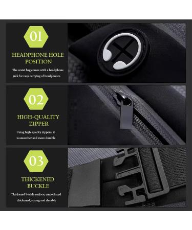 Ultralight Running Belt for Mobile Phone | Sports Waist Bag for Jogging & Fitness | Men's & Women's Black Running Bag - Buy Online on GoSupps.com