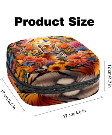 Large Capacity Storage Bag for Women's Bandages & Menstrual Cup - Colorful Skull Pattern - Travel Organizer - Makeup Storage (Pack of 1) - Buy Online on GoSupps.com