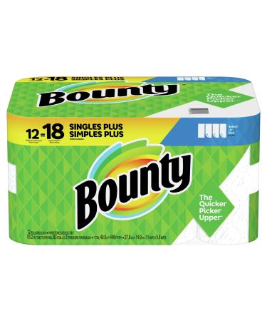 Bounty Select-A-Size 2-Ply Paper Towels, 11" x 5-15/16", White, Pack Of 12 Giant Rolls White 12 Count (Pack of 1)