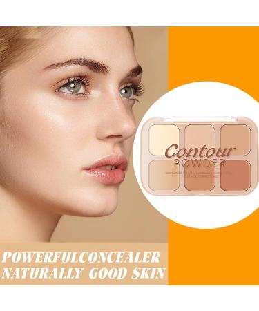  Ruwshuuk Makeup Artist Palette Concealer Palette Powder Facial Makeup Contouring Powder Palette | Delicate and Natural Beauty Supplies for Party Evening - Buy Online on GoSupps.com
