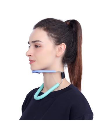 Neck Hump Corrector,Cervical Collar,Neck Brace for Neck Pain and Support,Neck alignment,Relieves Pressure in Spine,Improving Forward Head Posture(Blue-Green - 1st Generation)