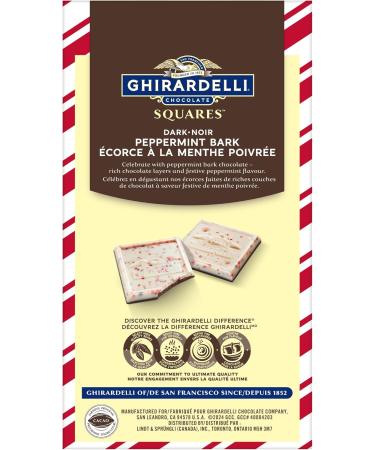 GHIRARDELLI Dark Chocolate Peppermint Bark Squares Bag 138g Perfect Chocolate Gift Stocking stuffers Christmas Candy Christmas Chocolate - Buy Online on GoSupps.com