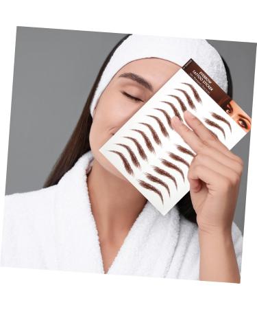 NOLITOY 15 Sheets Eyebrow Stickers Eyebrows Makeup Sticker Makeup Eyebrow Simulation Eyebrow Fake Eyebrows 1 count (Pack of 1) Brownx3pcs - Buy Online on GoSupps.com