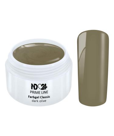 Prime Line - Color Uv Gel Led Color Gel Dark Olive Green - Made in Germany - 5ml