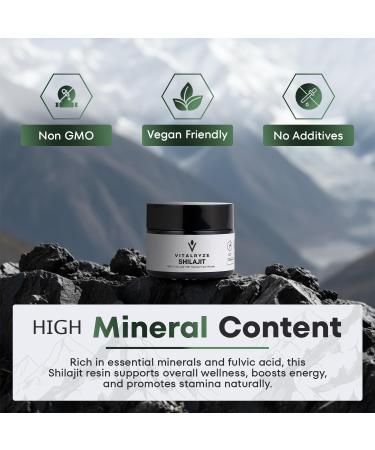 VITALRYZE Himalayan Shilajit Resin 50 Grams High Potency for Men & Women Natural Energy Support - 50g - Buy Online on GoSupps.com