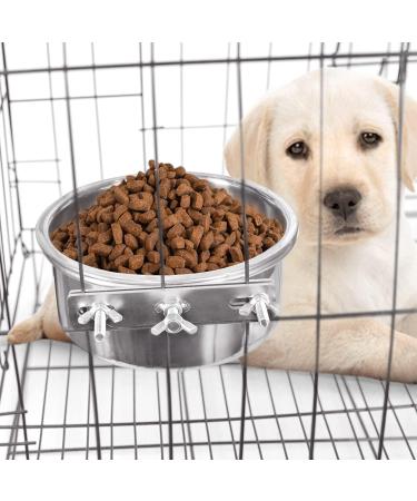 Hniuyun Water Bowl Food Bowl for Kennel Cage Crates 2 Pcs Hanging Pet Bowl Stainless Steel Bowl Quick Lock Bowls for Dog Cat Bird Guinea Pig Rabbit Chicken Coop(14-16cm) L&XL - Buy Online on GoSupps.com