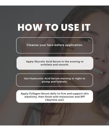 Clara's New York Hydrating Hyaluronic Acid Serum Face Bundle with Collagen Serum 1 Fl Oz each Daily Hydration Skincare Duo Gift Set (2 Items) - Buy Online on GoSupps.com