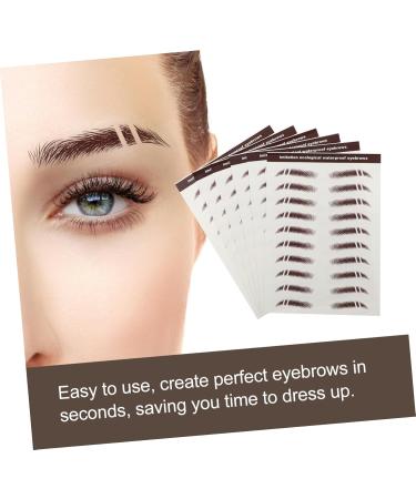 Beavorty Makeup Gadgets 6pcs Eyebrow Stickers Stickers 3d Eyebrows Stickers Imitation Eyebrow Tattoos Applique Makeup Stickers - Buy Online on GoSupps.com