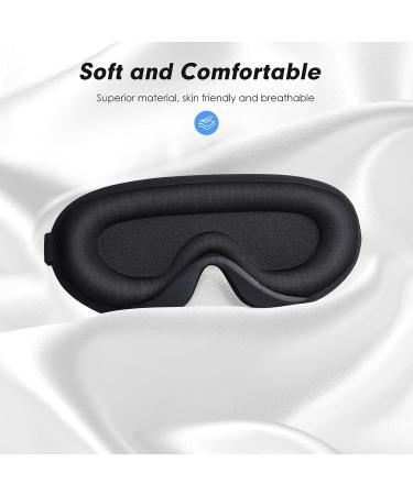 Doimeri Upgraded 3D Sleep Mask - Comfortable Light Blocking Eye Mask for Women and Men - Adjustable Strap for Night Shifts, Travel, and Naps - Gray - Buy Online on GoSupps.com
