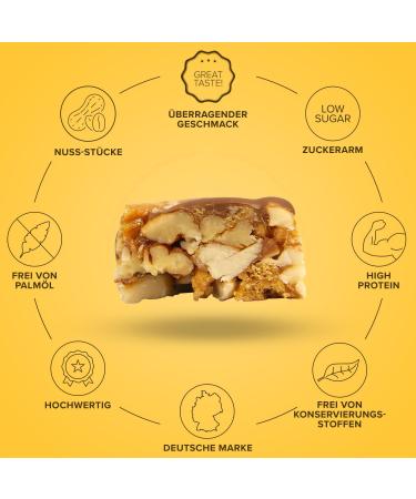 Ironmaxx Nutty Bar - Pecan Caramel Milk Chocolate (12x40g) | Gluten-Free Protein Nut Bar with Real Whole Nuts | No Palm Oil - Buy Online on GoSupps.com