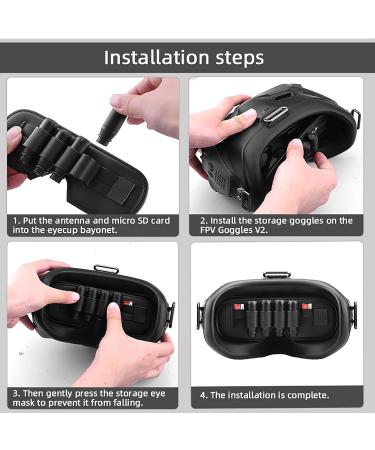 Craznick Lens Protector for DJI FPV & Avata Goggles V2 - Anti-Friction Cover & Storage Mat - Buy Online on GoSupps.com