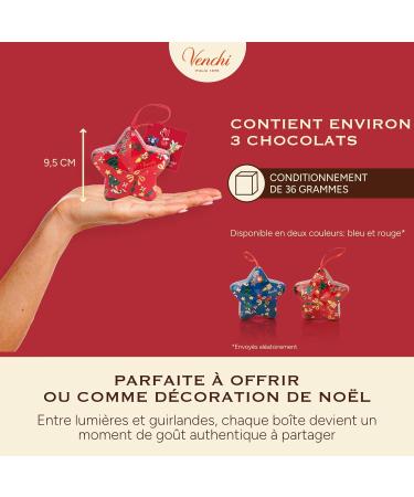 Venchi Coffret Cadeau toile de No l avec Chocolats Cometa Assortis dition Limit e 36 g Sans Gluten Sans Colorants ni Conservateurs Id e Cadeau et D coration de No l - Buy Online on GoSupps.com