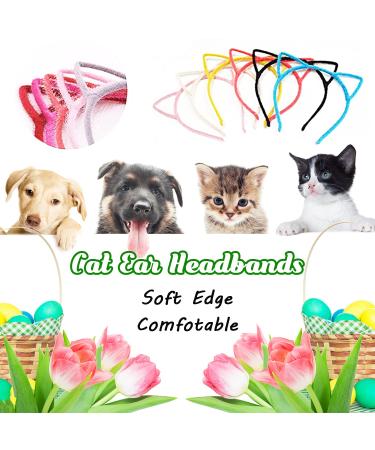 Krgiqn 24 Colors Cat Ear Headbands - Fluffy Hair Hoop Hairband for Girls & Adults - Party Decoration & Birthday Gifts - 24 Pcs - Buy Online on GoSupps.com