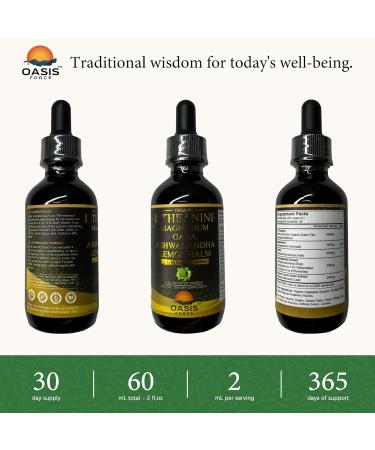 L Theanine 400mg Liquid Drops L-Theanine Supplement for Adults & Kids with GABA Magnesium & Ashwagandha Natural Sleep Focus & Relaxation Support Vegan Alcohol-Free Non-GMO 2 FL OZ 2 Fl Oz (Pack of 1) - Buy Online on GoSupps.com