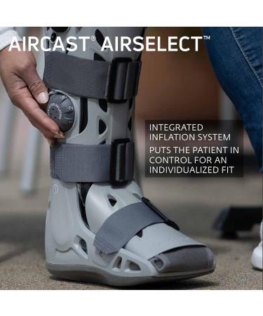 Aircast Walking Boot for Sprained Ankle | Orthopedic Walker Brace | Universal Fit Medical Boot with Air Cast Tube Sock | Medium Bundle with Lumintrail Bag - Buy Online on GoSupps.com