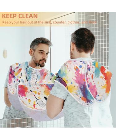 Four Leaf Clover Beard Bib Apron | Beard Hair Catcher for Men | Perfect Gift for Dad & Husband | Includes 2 Suction Cups | Ideal for Father's Day & Christmas - Buy Online on GoSupps.com