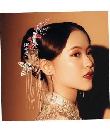 FRCOLOR Hair Comb Girl Headpiece Wedding Hair Accessories Hairpin Rhinestone Clips for Hair Bridal Hair Pin Hair Accessories for Women Decorative Hair Clips Bridal Headpiece Metal - Buy Online on GoSupps.com