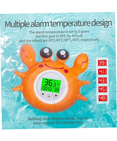 Digital Baby Bath Thermometer - LED Water Temperature & Room Gauge with Temperature Warning - Infant Bath Toy - Buy Online on GoSupps.com
