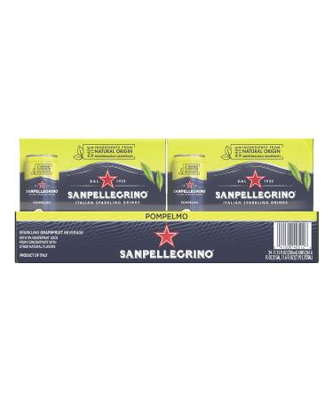 Sanpellegrino Pompelmo Sparkling Grapefruit Beverage - 24 Pack, 11.15 Fl Oz Cans - Buy Online on GoSupps.com