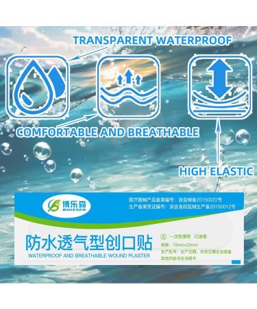 Transparent Waterproof Bandages | Invisible Adhesive Bandages for Wound Care | 40ct | Perfect for Bathing & Swimming - Buy Online on GoSupps.com